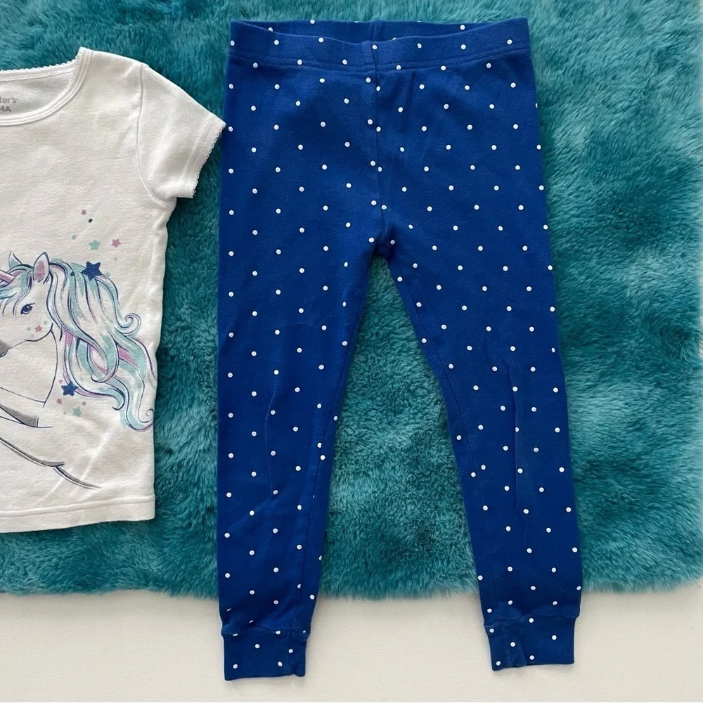 Carter’s Toddler Girl Short Sleeve Pajama Set Size 4T